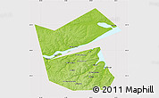 Physical Map of Ilyinskiy, cropped outside