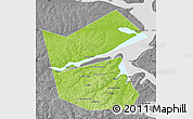 Physical Map of Ilyinskiy, desaturated