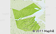 Physical Map of Ilyinskiy, lighten