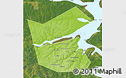 Physical Map of Ilyinskiy, satellite outside