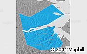 Political Map of Ilyinskiy, desaturated