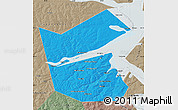 Political Map of Ilyinskiy, semi-desaturated