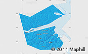 Political Map of Ilyinskiy, single color outside