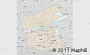 Shaded Relief Map of Ilyinskiy, desaturated