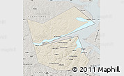 Shaded Relief Map of Ilyinskiy, semi-desaturated