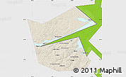 Shaded Relief Map of Ilyinskiy, single color outside