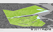Physical Panoramic Map of Ilyinskiy, darken, desaturated