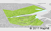 Physical Panoramic Map of Ilyinskiy, lighten, desaturated