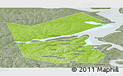 Physical Panoramic Map of Ilyinskiy, semi-desaturated