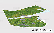 Satellite Panoramic Map of Ilyinskiy, cropped outside