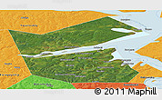 Satellite Panoramic Map of Ilyinskiy, political outside
