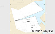 Classic Style Simple Map of Ilyinskiy, single color outside