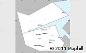 Gray Simple Map of Ilyinskiy, single color outside