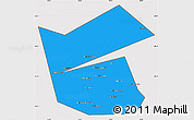 Political Simple Map of Ilyinskiy, cropped outside