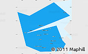 Political Simple Map of Ilyinskiy, single color outside