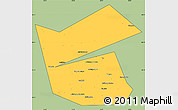 Savanna Style Simple Map of Ilyinskiy, cropped outside