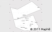 Silver Style Simple Map of Ilyinskiy, cropped outside