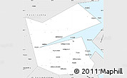 Silver Style Simple Map of Ilyinskiy