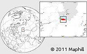 Blank Location Map of Kuyedinskiy, highlighted parent region