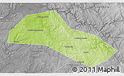 Physical 3D Map of Lysvenskiy, desaturated