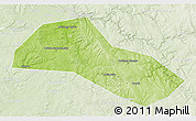 Physical 3D Map of Lysvenskiy, lighten