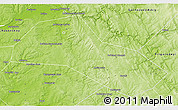 Physical 3D Map of Lysvenskiy