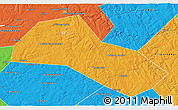 Political 3D Map of Lysvenskiy