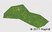 Satellite 3D Map of Lysvenskiy, cropped outside
