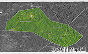 Satellite 3D Map of Lysvenskiy, desaturated
