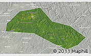 Satellite 3D Map of Lysvenskiy, lighten, semi-desaturated