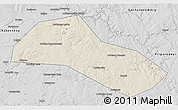 Shaded Relief 3D Map of Lysvenskiy, desaturated
