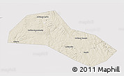 Shaded Relief 3D Map of Lysvenskiy, single color outside