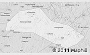 Silver Style 3D Map of Lysvenskiy