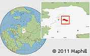 Savanna Style Location Map of Lysvenskiy, highlighted grandparent region