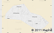 Classic Style Map of Lysvenskiy, single color outside