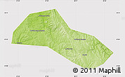 Physical Map of Lysvenskiy, cropped outside