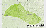 Physical Map of Lysvenskiy, lighten