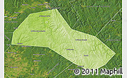 Physical Map of Lysvenskiy, satellite outside