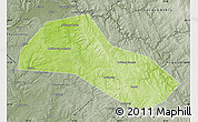 Physical Map of Lysvenskiy, semi-desaturated