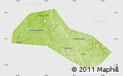 Physical Map of Lysvenskiy, single color outside