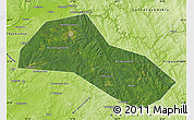 Satellite Map of Lysvenskiy, physical outside