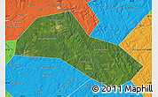 Satellite Map of Lysvenskiy, political outside