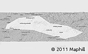 Gray Panoramic Map of Lysvenskiy