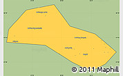 Savanna Style Simple Map of Lysvenskiy, cropped outside