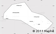 Silver Style Simple Map of Lysvenskiy, cropped outside