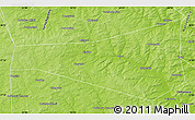 Physical Map of Ocherskiy