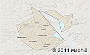 Shaded Relief 3D Map of Okhanskiy, lighten