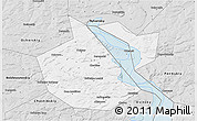 Silver Style 3D Map of Okhanskiy