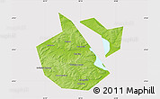 Physical Map of Okhanskiy, cropped outside