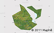 Satellite Map of Okhanskiy, cropped outside